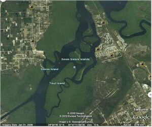 Seven Sister Islands Map